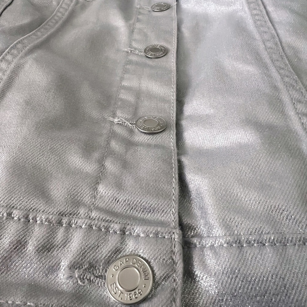 Gap Kids Metallic Shine Denim Jacket - Picture 3 of 6